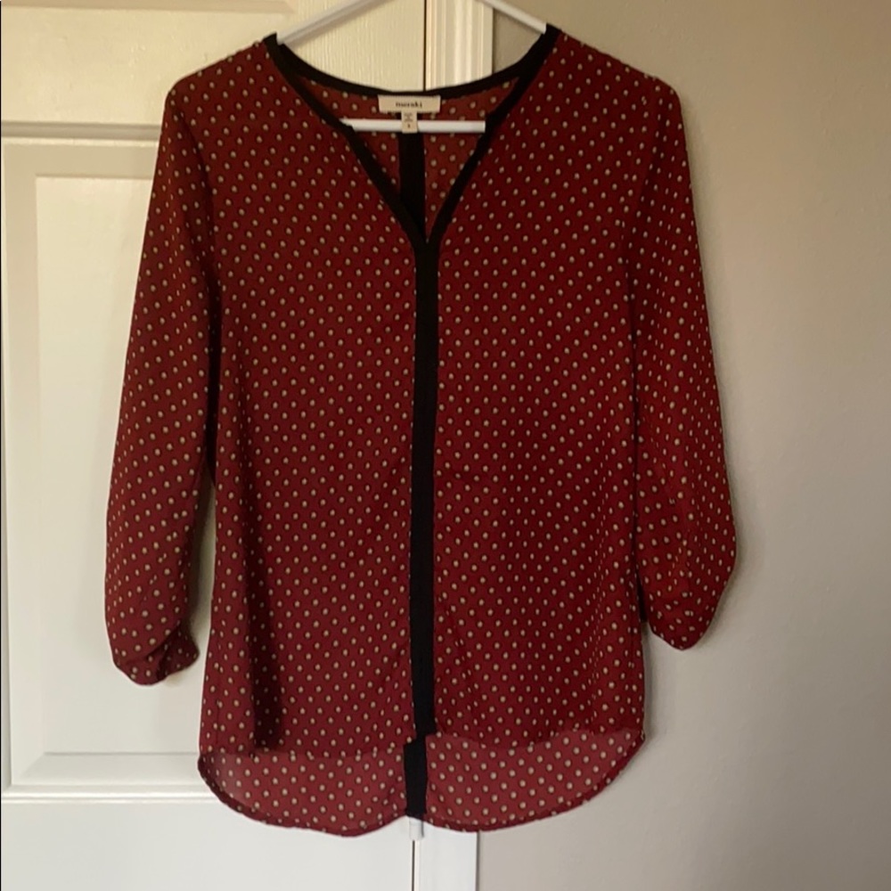 Red blouse